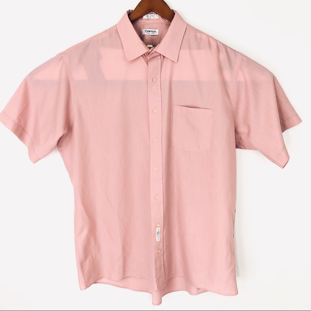 Tall man Damond short sleeve button down shirt